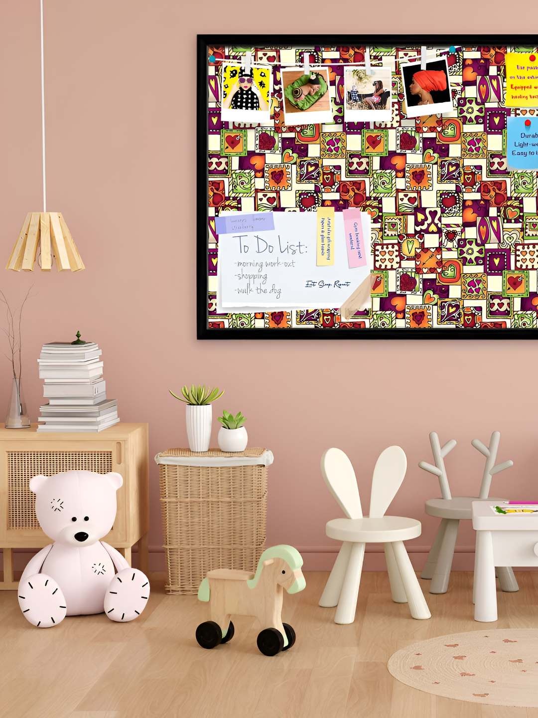

ArtzFolio Wooden Notice Pin Board, Multi