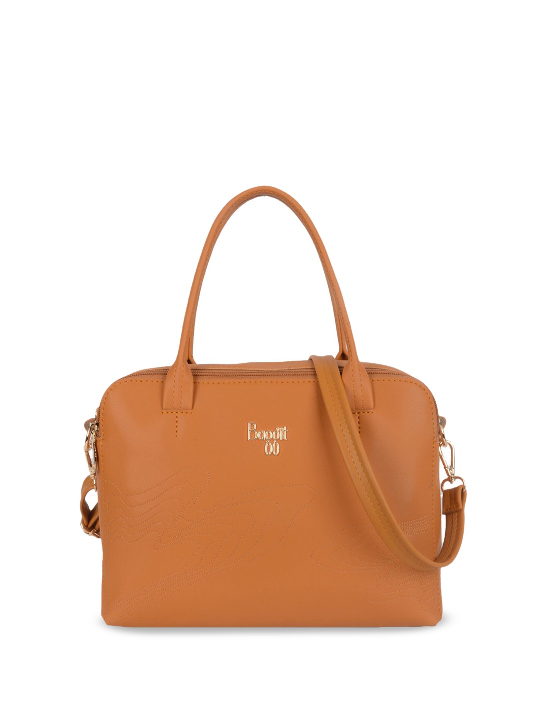 

Baggit PU Structured Shoulder Bag with Tasselled, Mustard