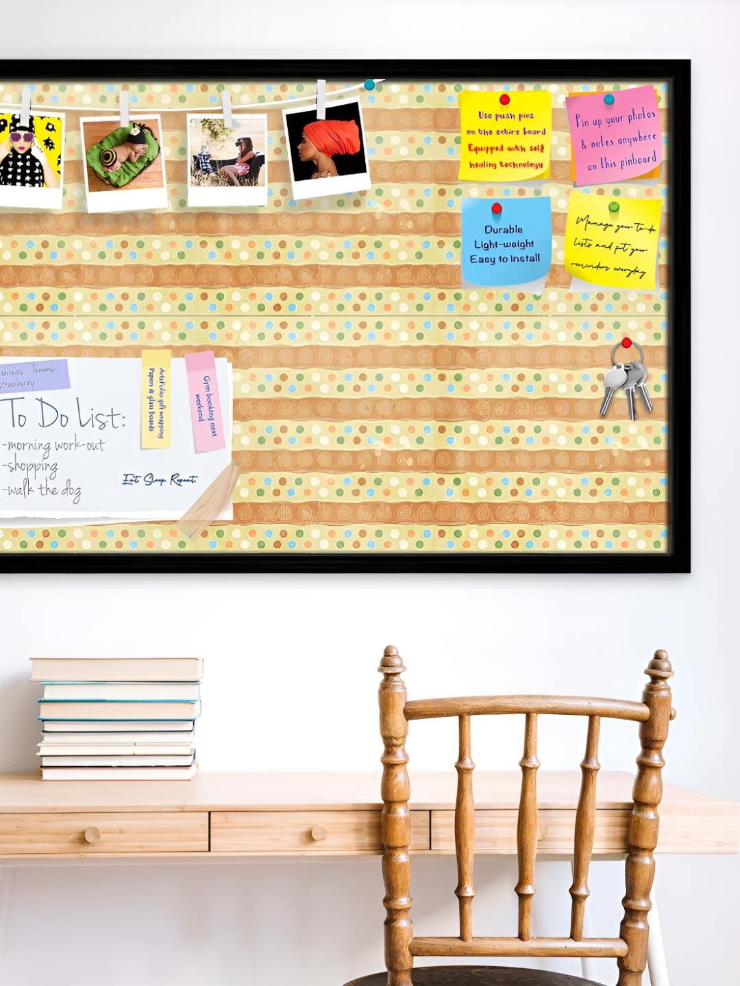 

ArtzFolio Wooden Notice Pin Board, Multi