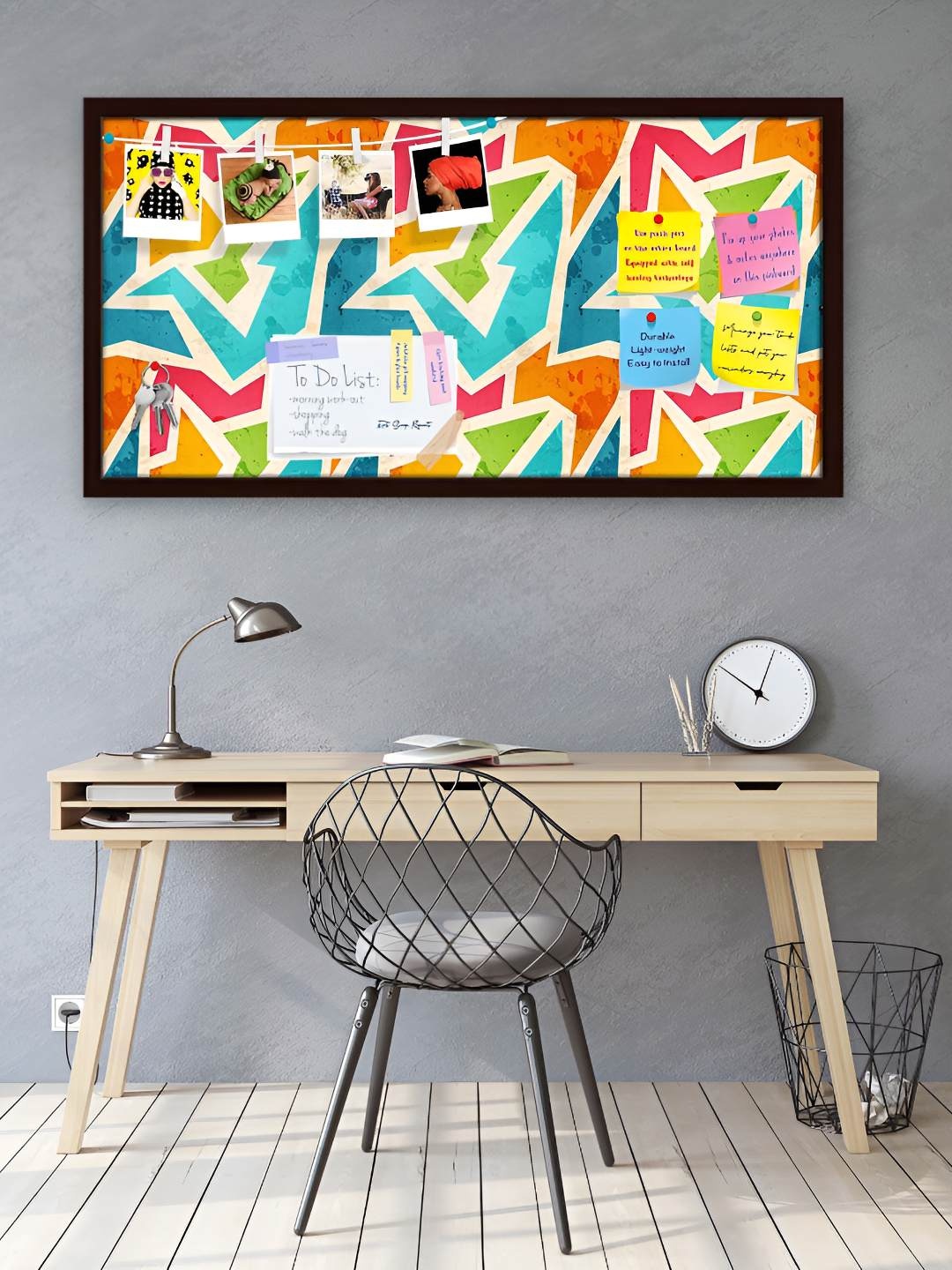 

ArtzFolio Wooden Notice Pin Board, Multi