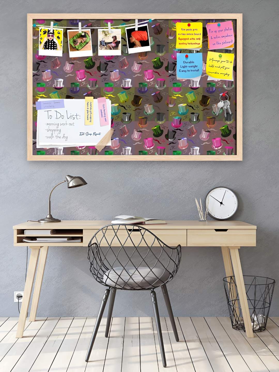 

ArtzFolio Wooden Notice Pin Board, Multi