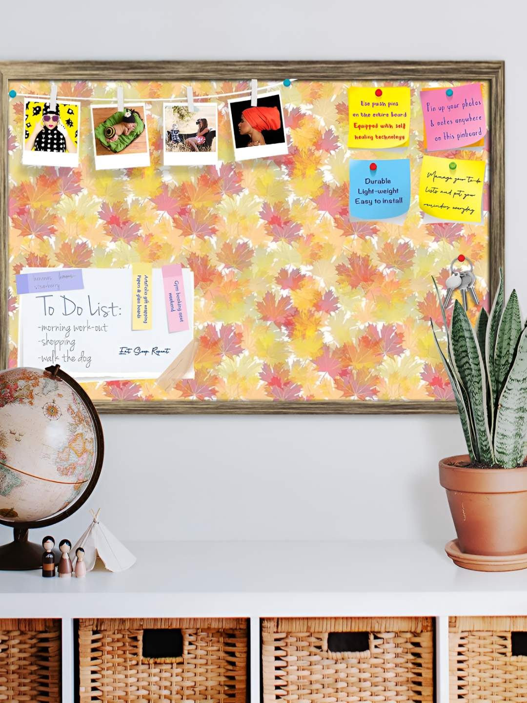 

ArtzFolio Wooden Notice Pin Board, Multi