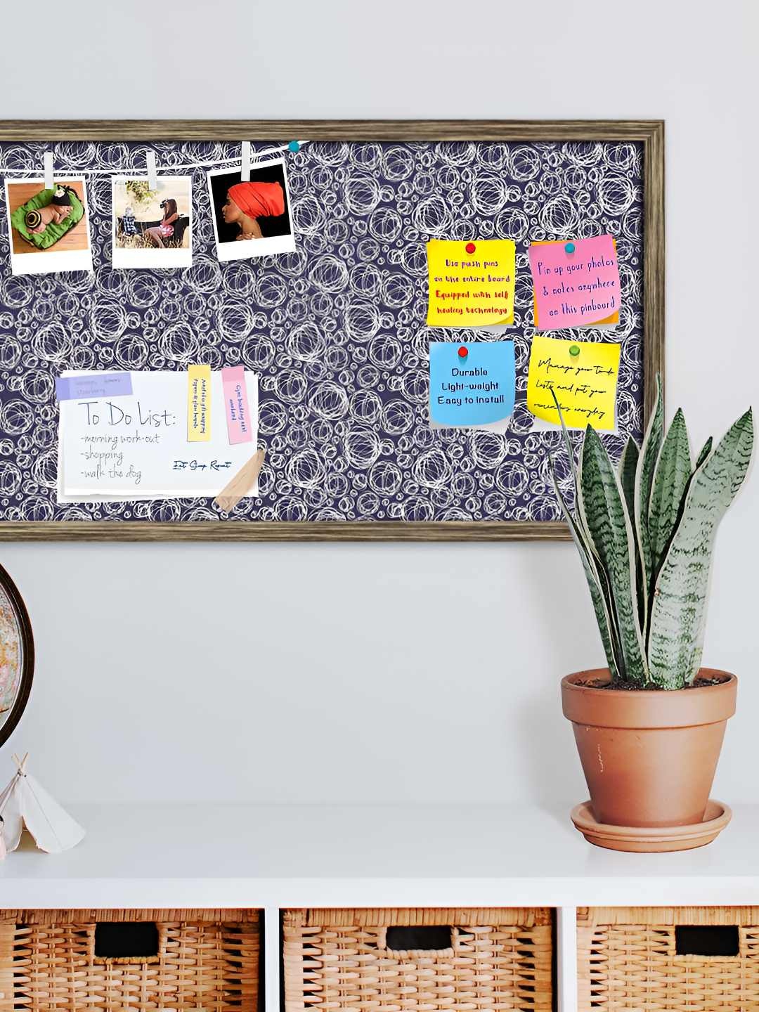 

ArtzFolio Wooden Notice Pin Board, Multi