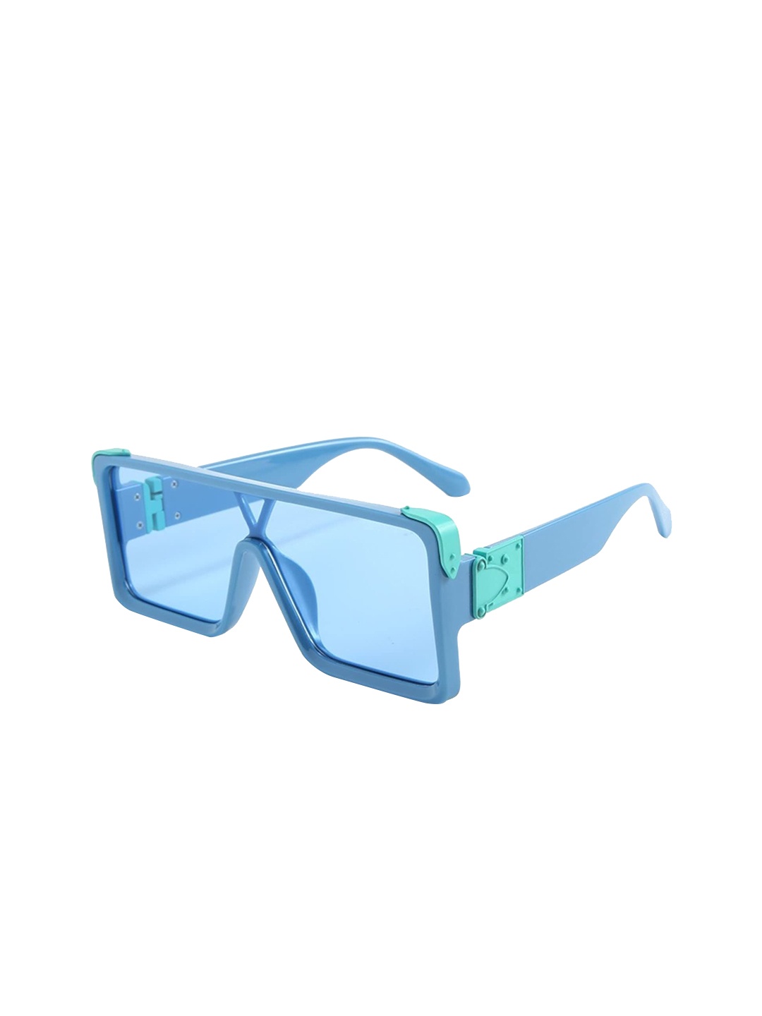 

Mast & Harbour Unisex Square Sunglasses with UV Protected Lens Diton Blue-Blue