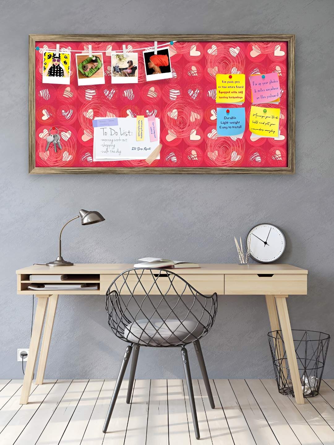 

ArtzFolio Wooden Notice Pin Board, Multi