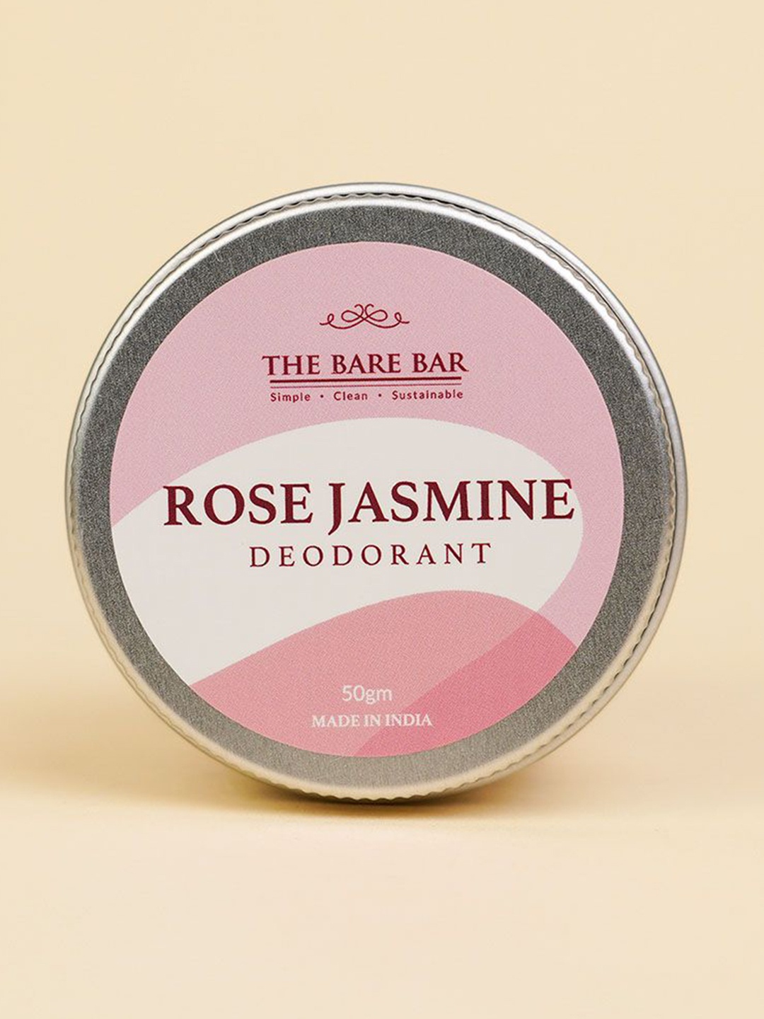 

The Bare Bar Rose Jasmine Deodorant - 50 g, Cream