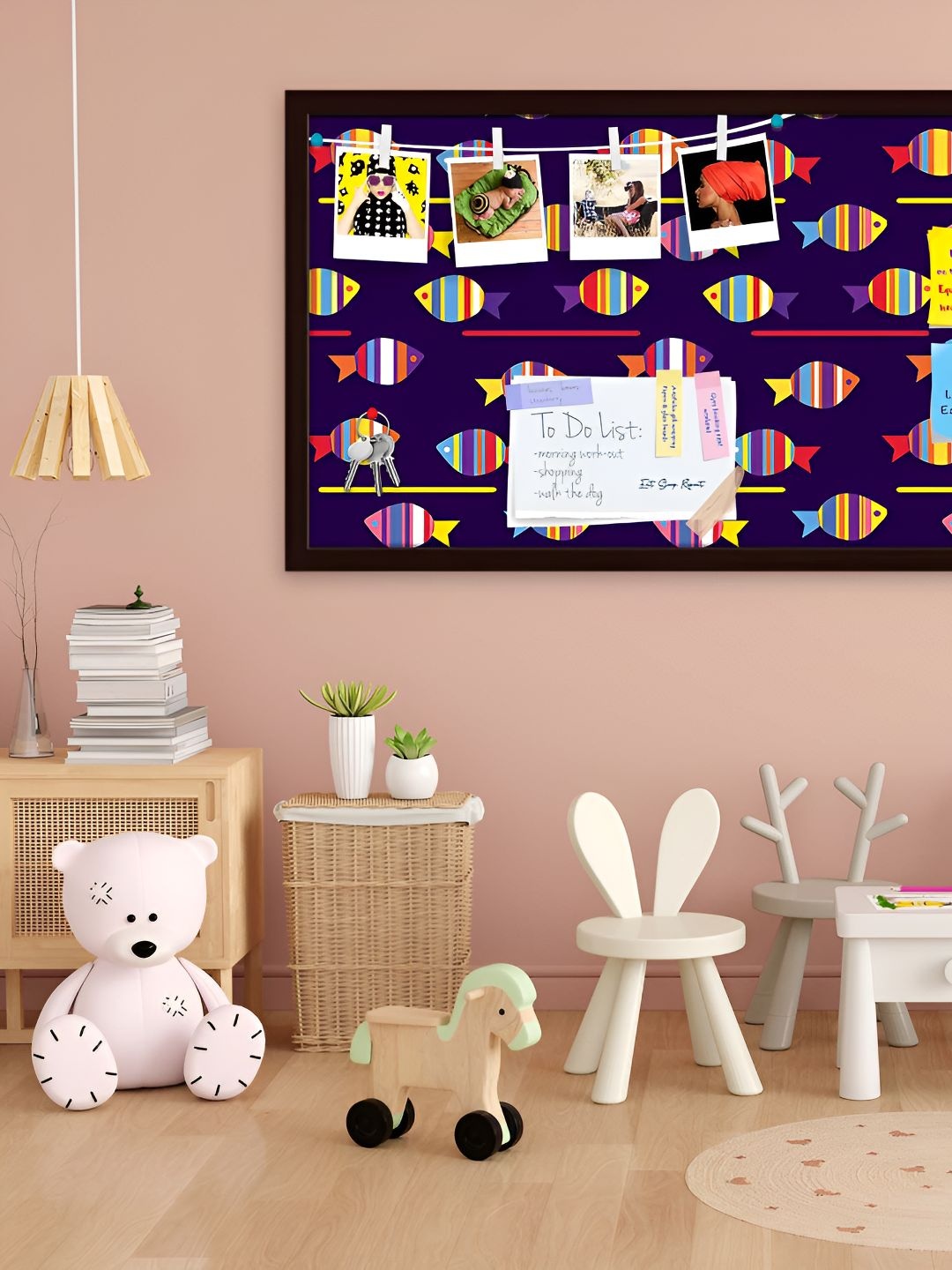 

ArtzFolio Wooden Notice Pin Board, Multi