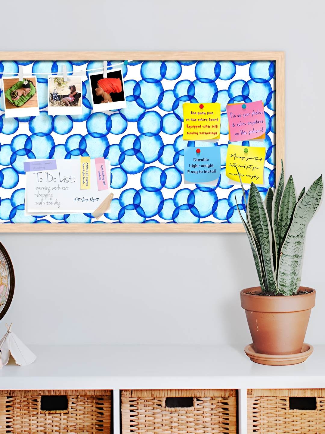 

ArtzFolio Wooden Notice Pin Board, Multi