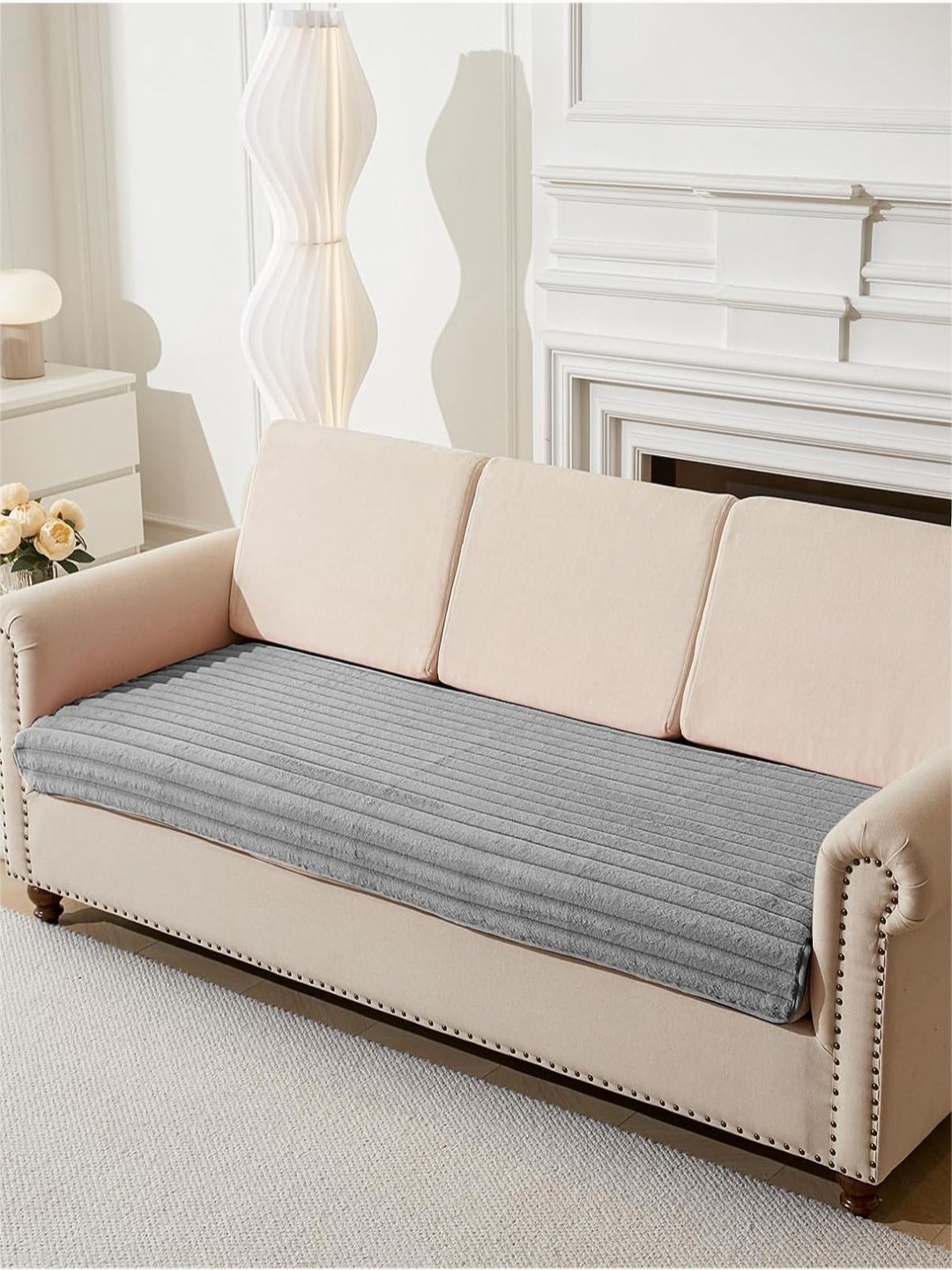 

HOUSE OF QUIRK Grey 1 Seater Sofa Cover