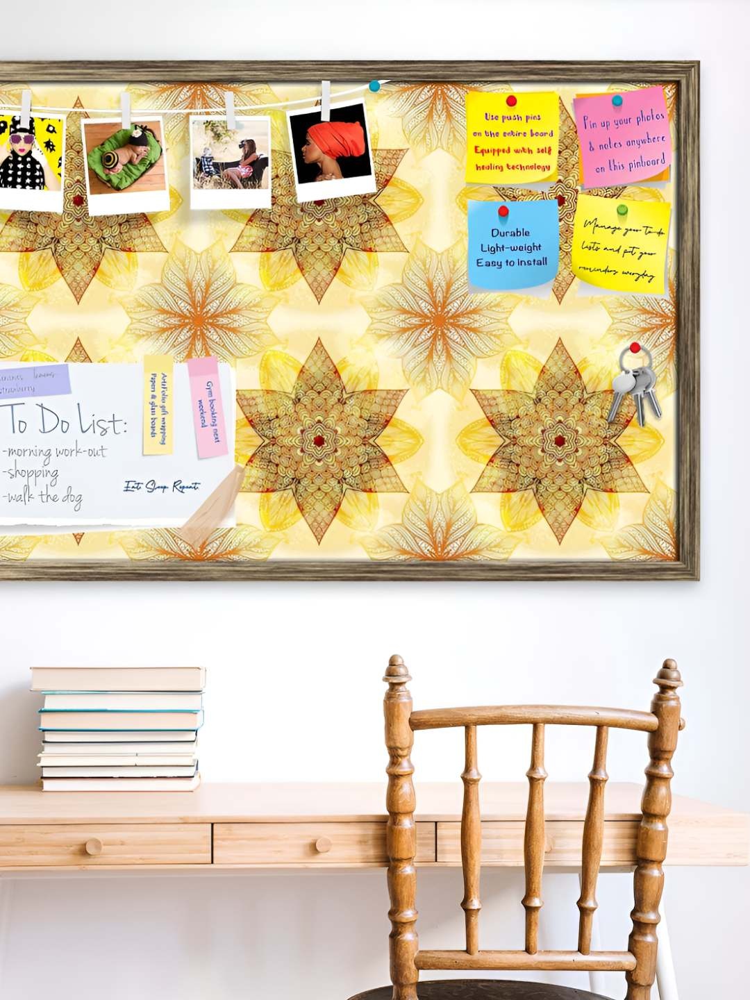 

ArtzFolio Wooden Notice Pin Board, Multi