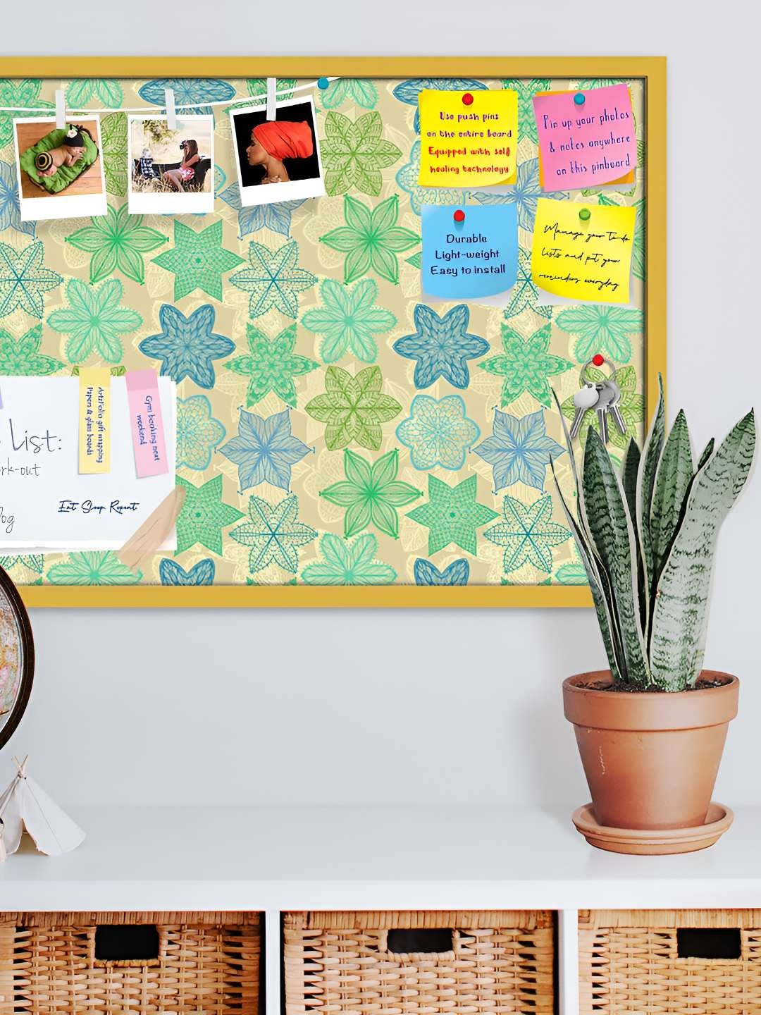 

ArtzFolio Wooden Notice Pin Board, Multi