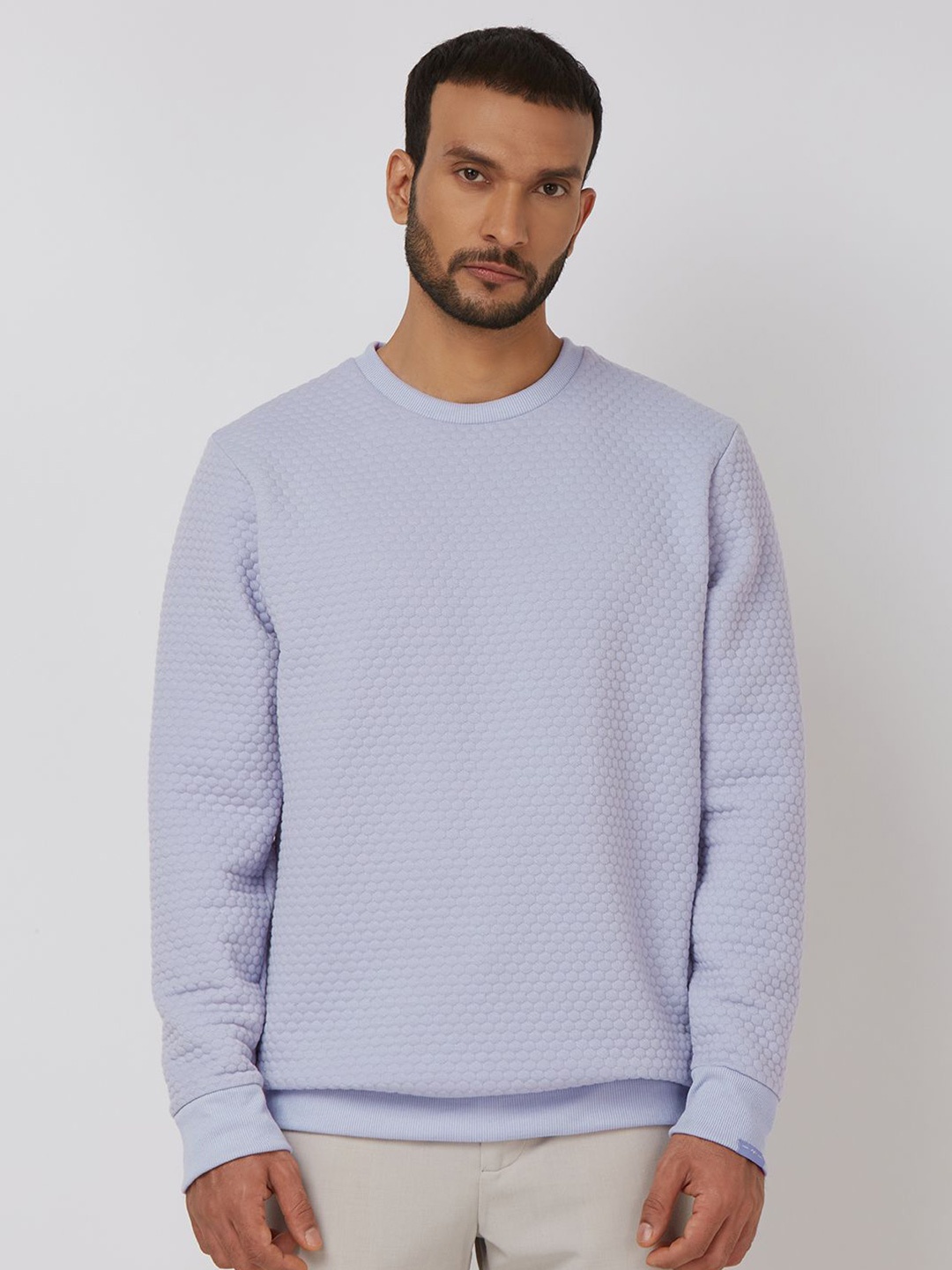 

Mufti Men Long Sleeves Pullover Sweatshirt, Purple