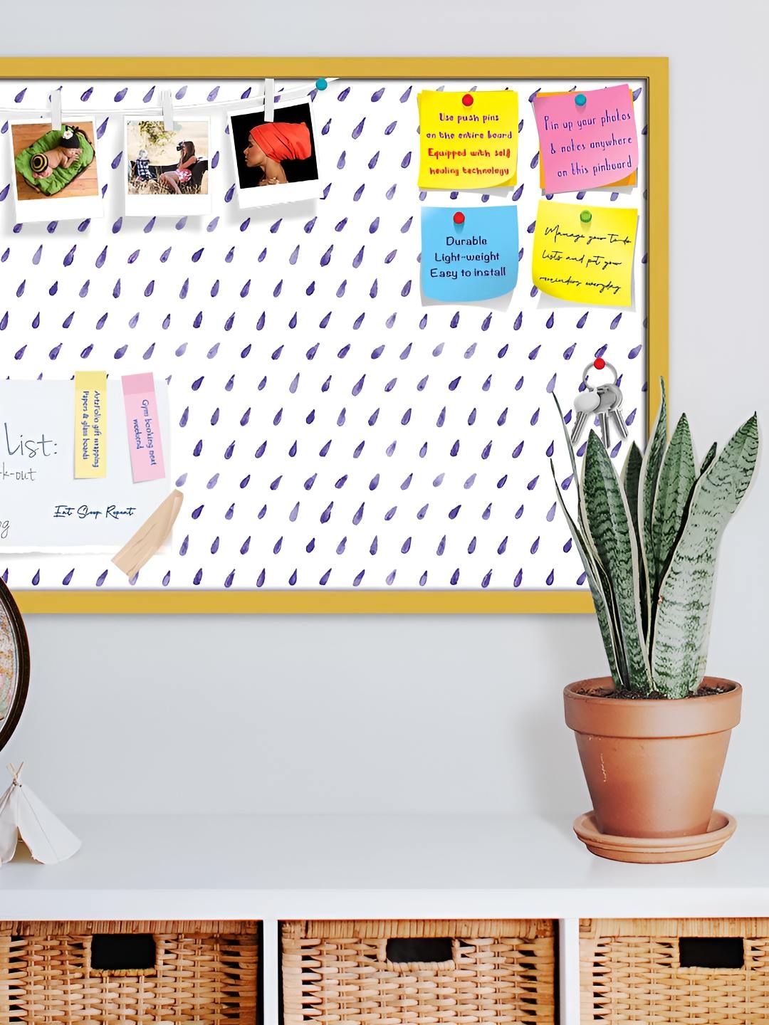 

ArtzFolio Wooden Notice Pin Board, Multi