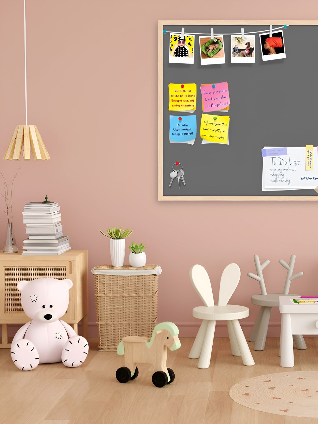 

ArtzFolio Wooden Notice Pin Board, Grey