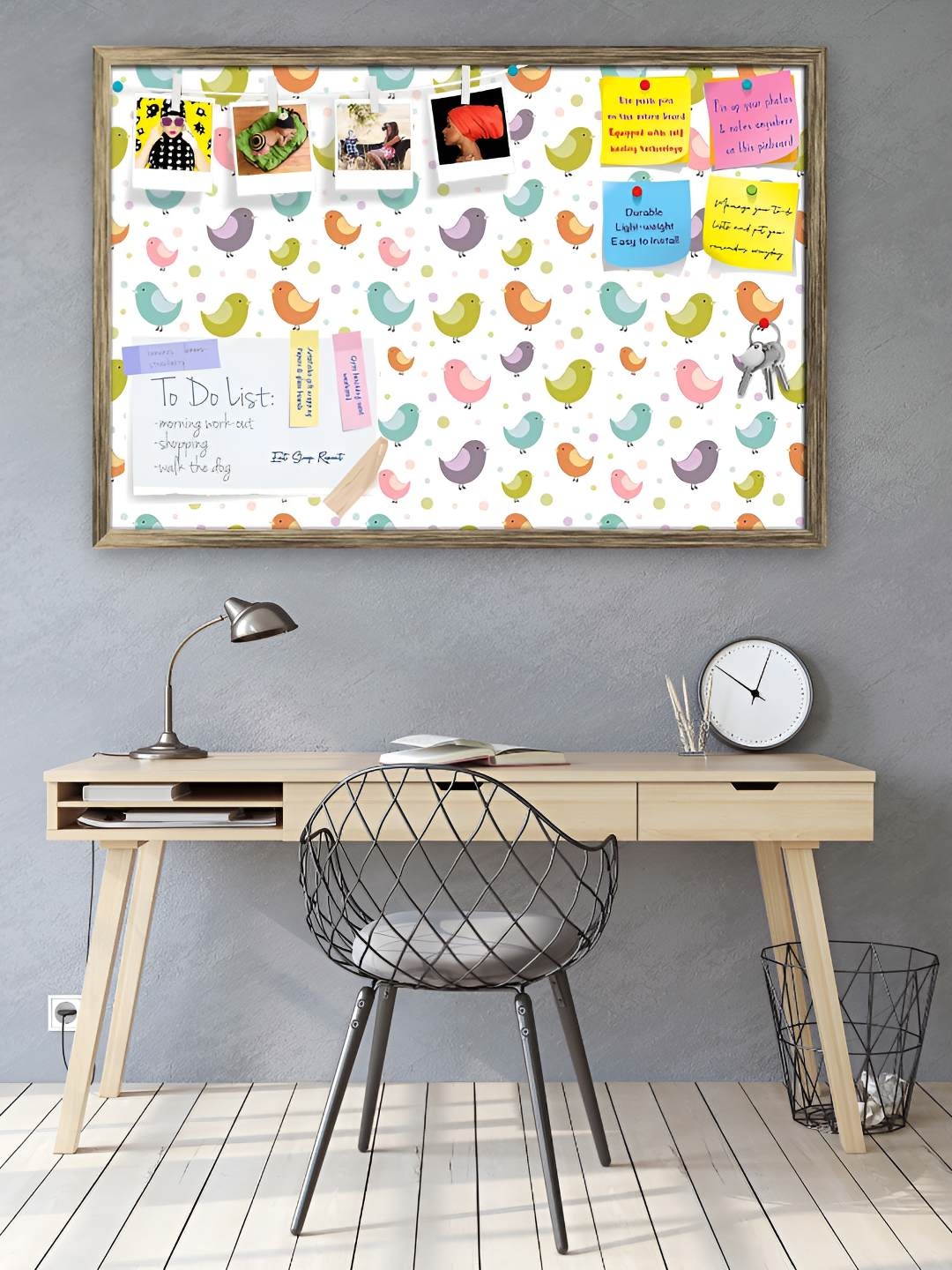 

ArtzFolio Wooden Notice Pin Board, Multi