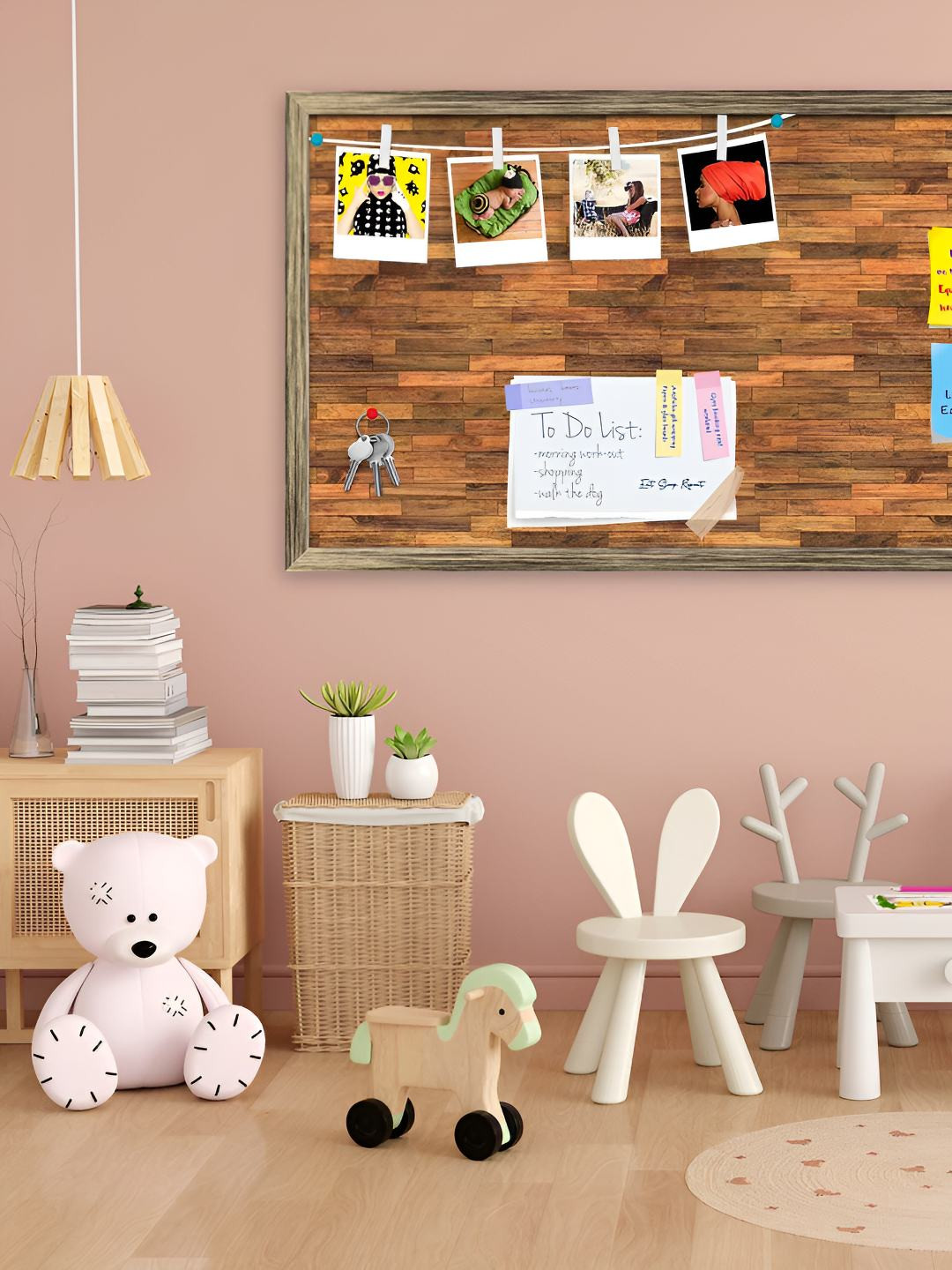 

ArtzFolio Wooden Notice Pin Board, Multi