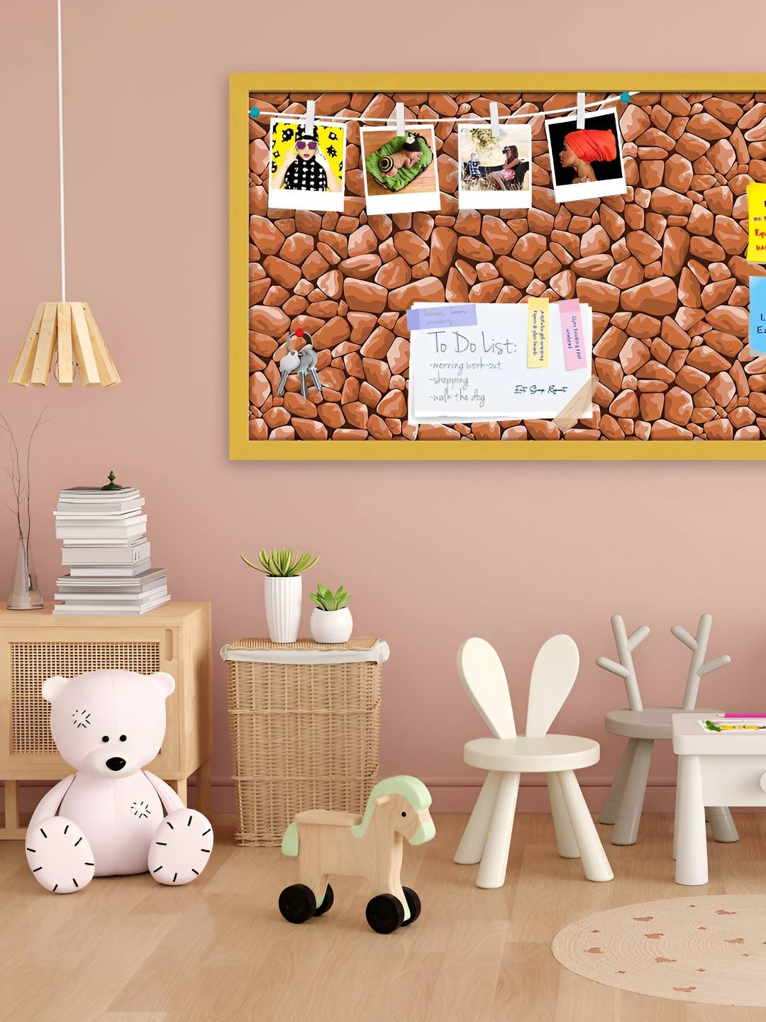 

ArtzFolio Wooden Notice Pin Board, Multi
