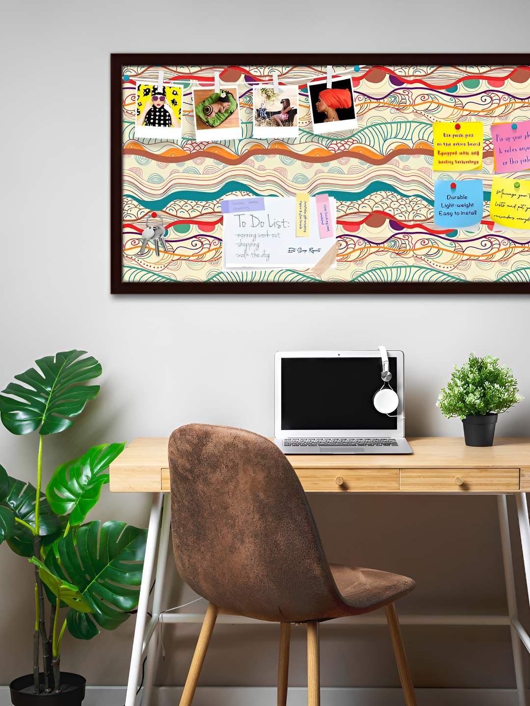 

ArtzFolio Wooden Notice Pin Board, Multi
