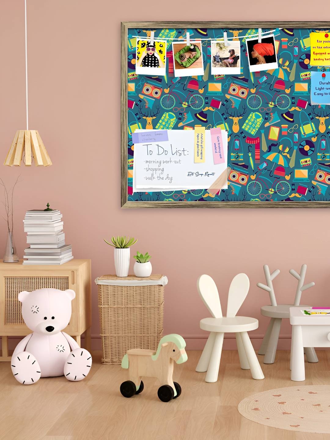 

ArtzFolio Wooden Notice Pin Board, Multi