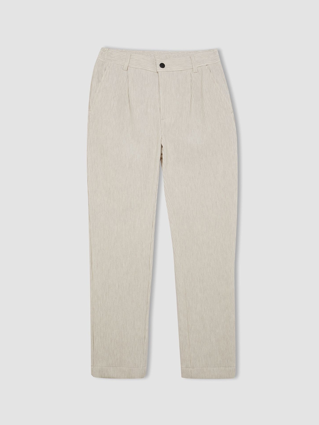 

DeFacto Men Mid-Rise Regular Fit Trousers, Na