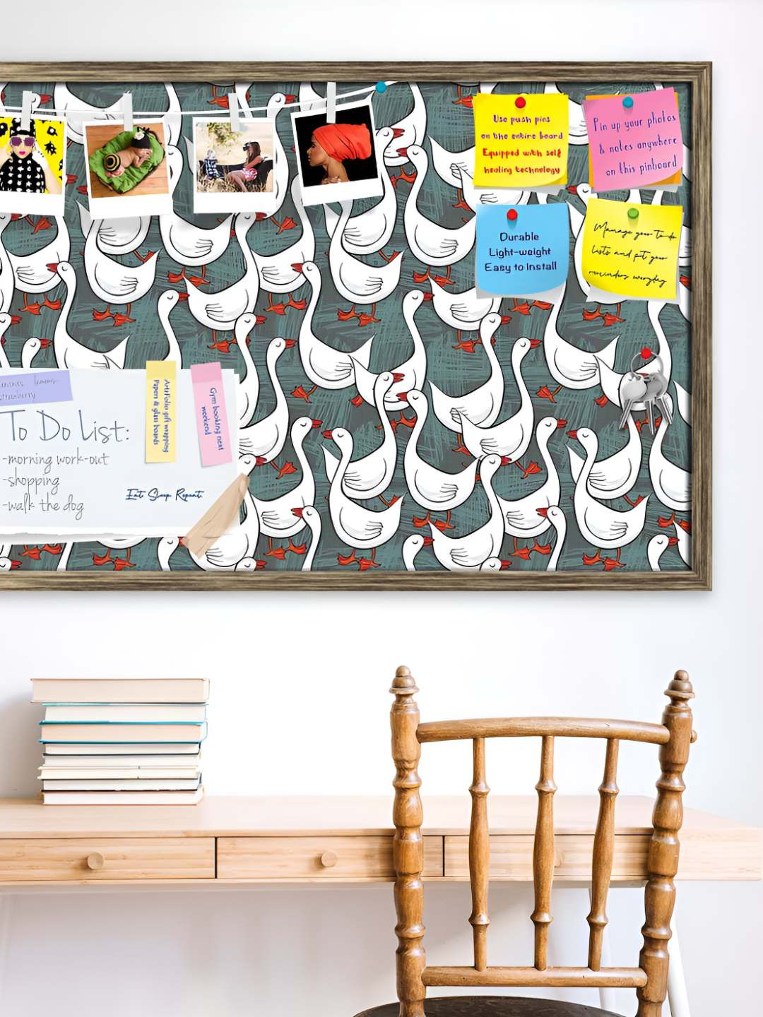 

ArtzFolio Wooden Notice Pin Board, Multi