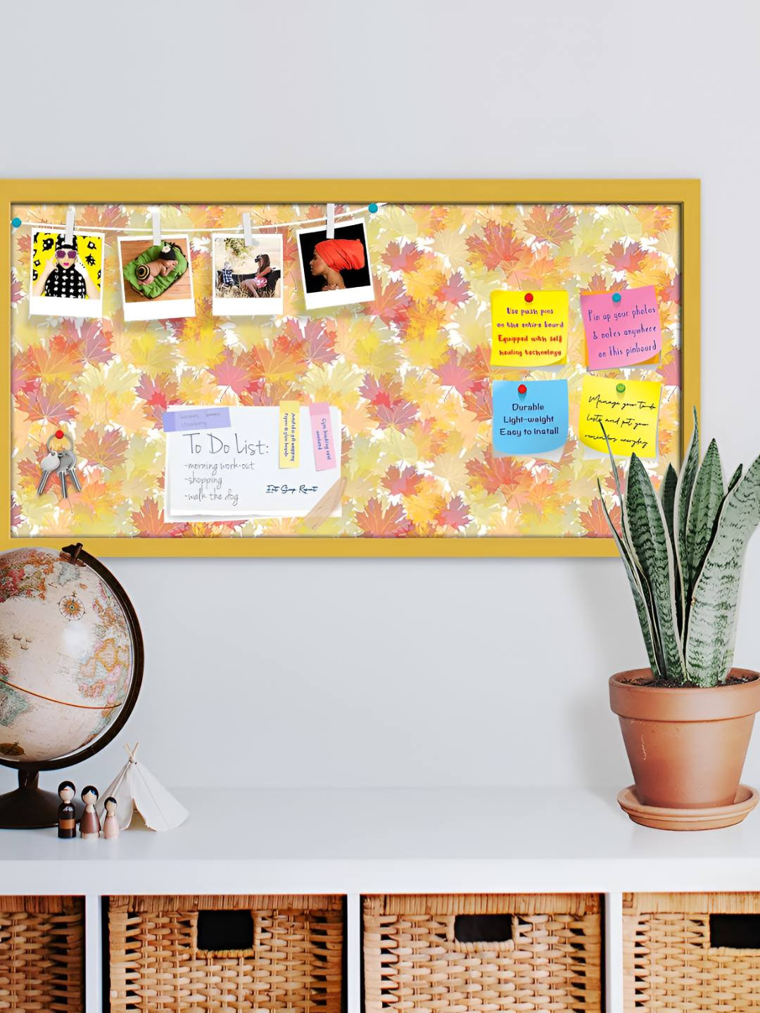 

ArtzFolio Wooden Notice Pin Board, Multi