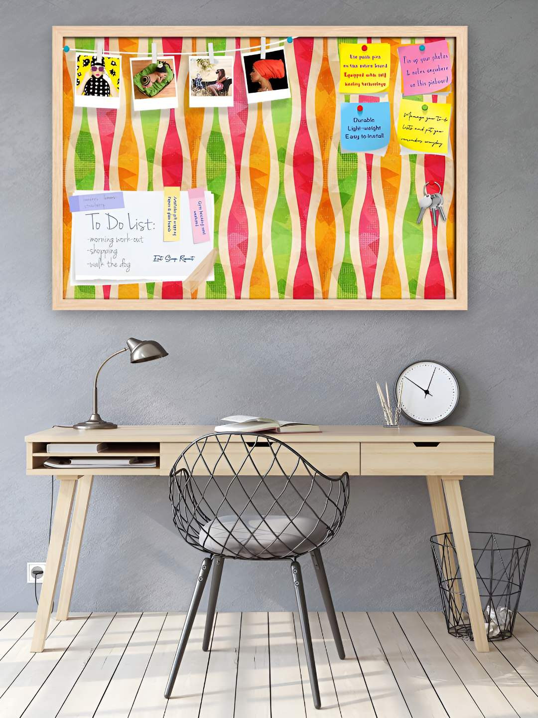 

ArtzFolio Wooden Notice Pin Board, Multi