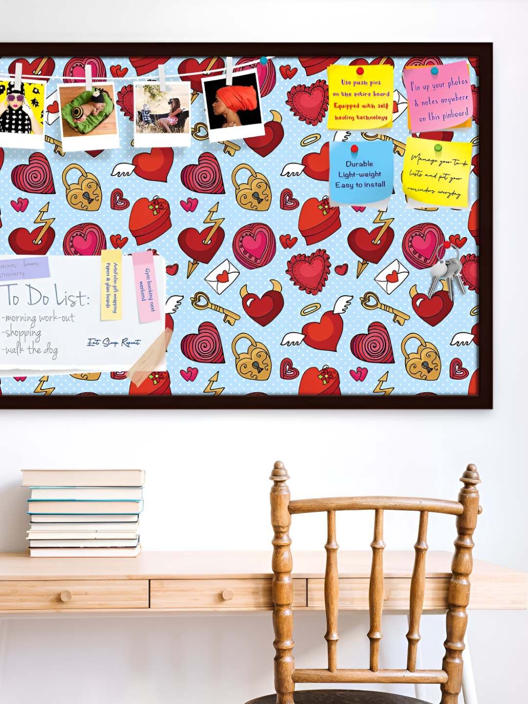 

ArtzFolio Wooden Notice Pin Board, Multi