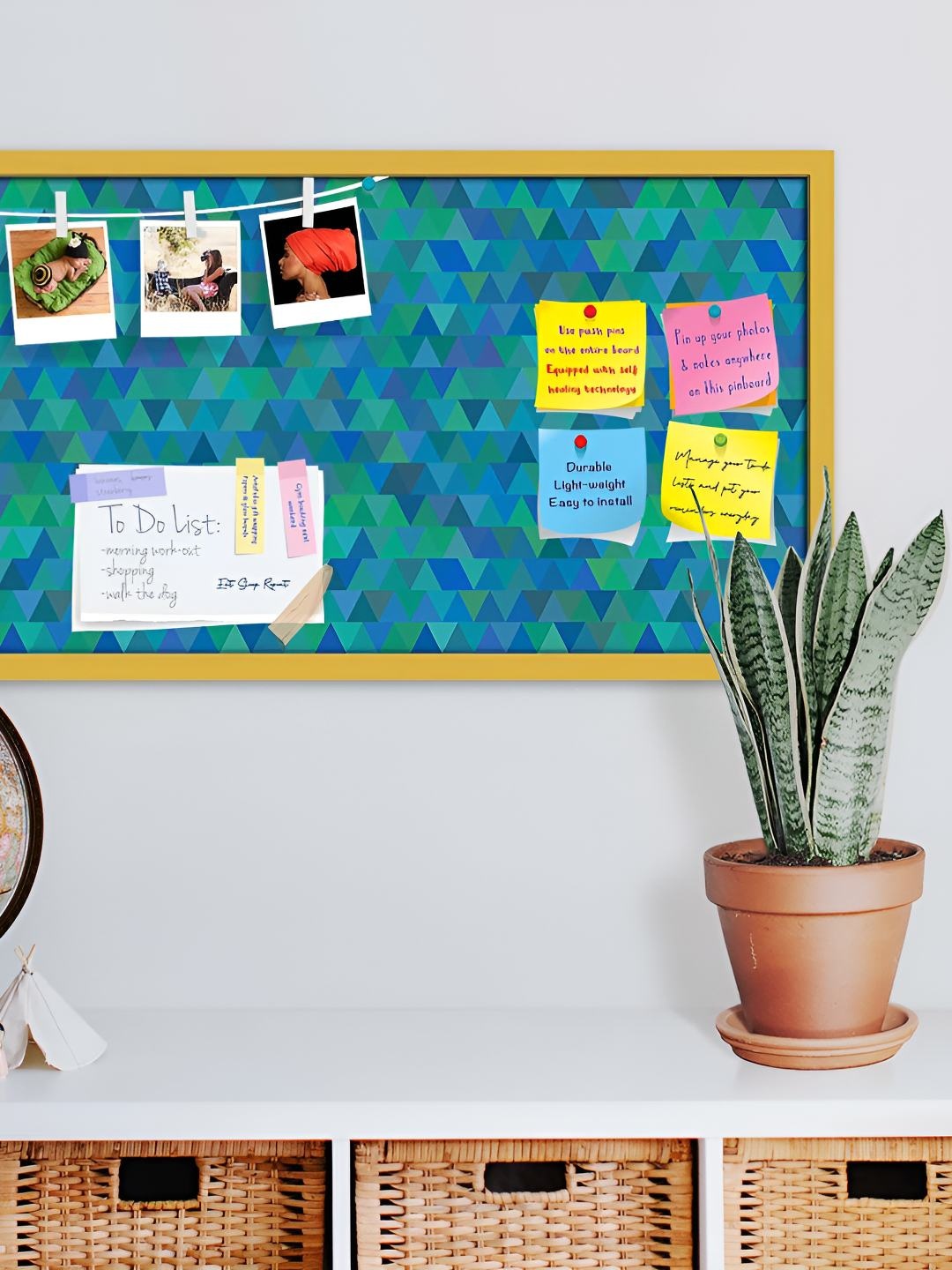 

ArtzFolio Wooden Notice Pin Board, Multi