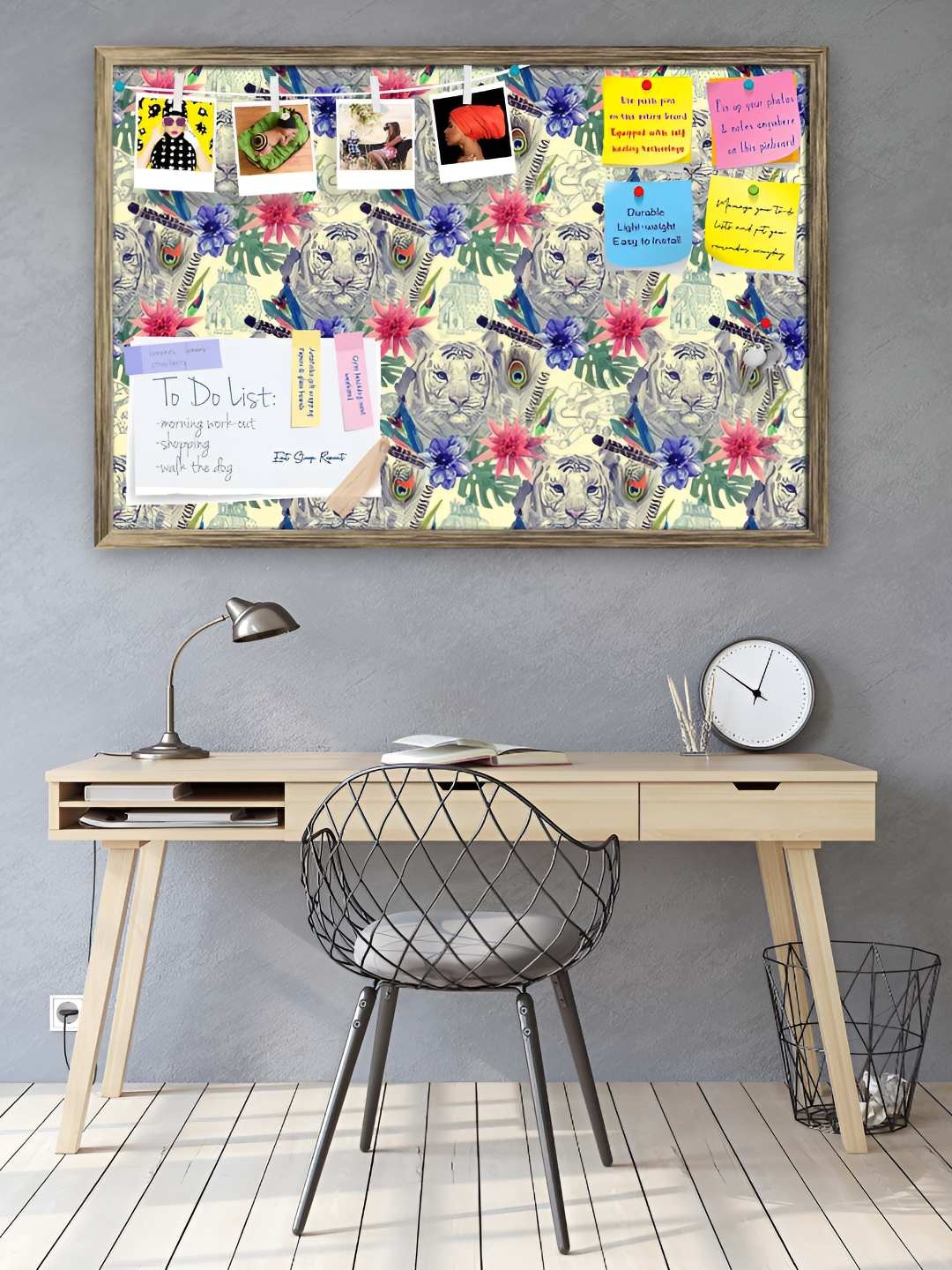 

ArtzFolio Wooden Notice Pin Board, Multi