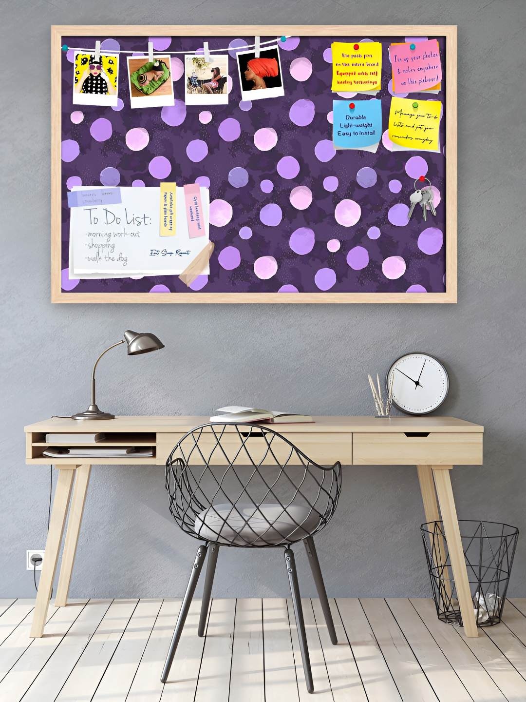 

ArtzFolio Wooden Notice Pin Board, Multi