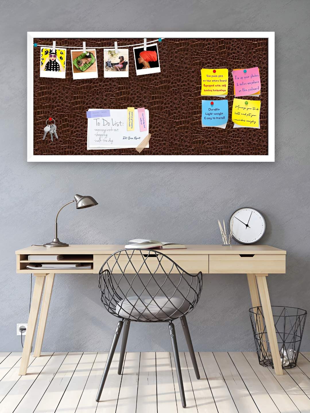 

ArtzFolio Wooden Notice Pin Board, Multi