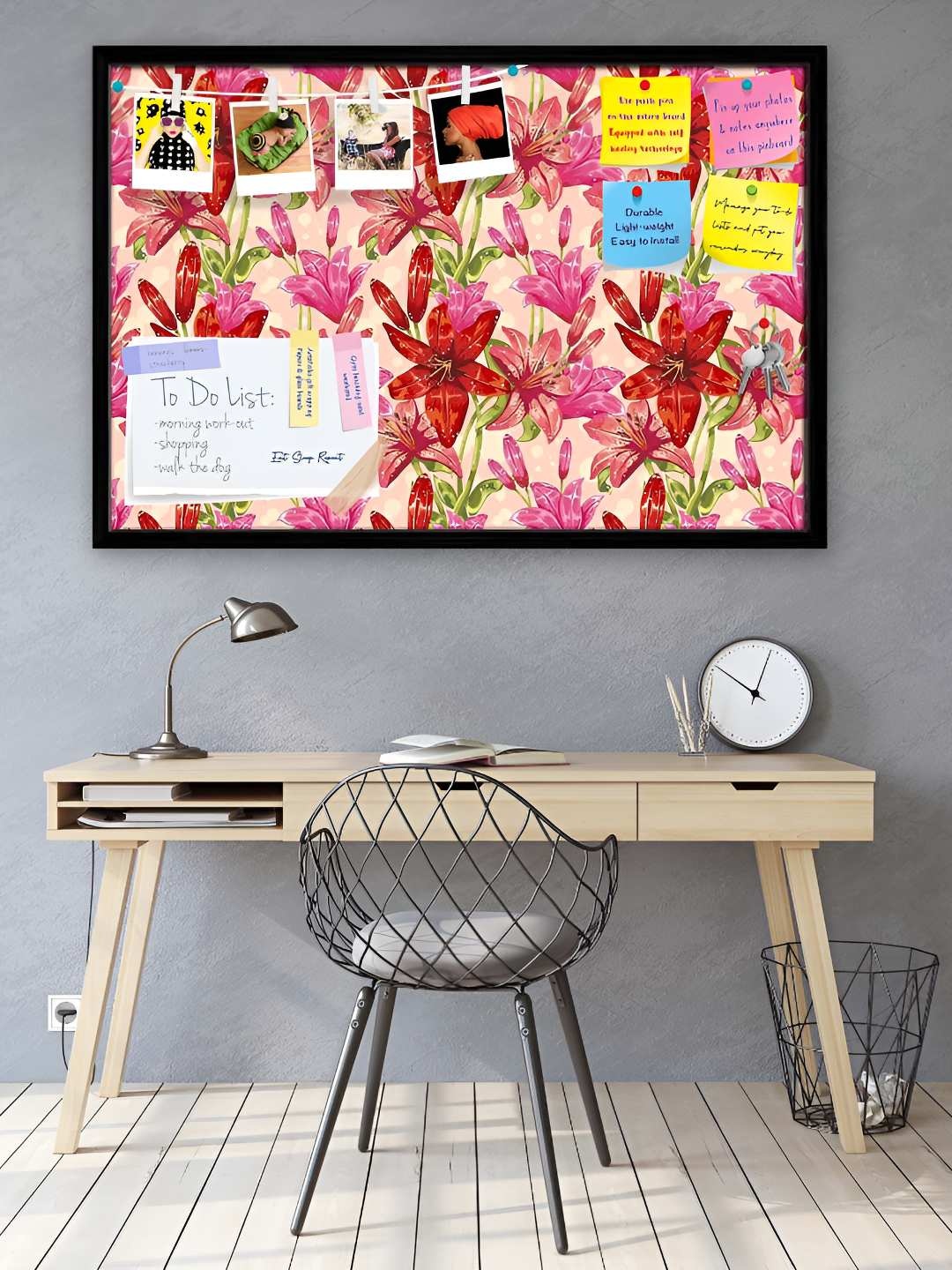 

ArtzFolio Wooden Notice Pin Board, Multi
