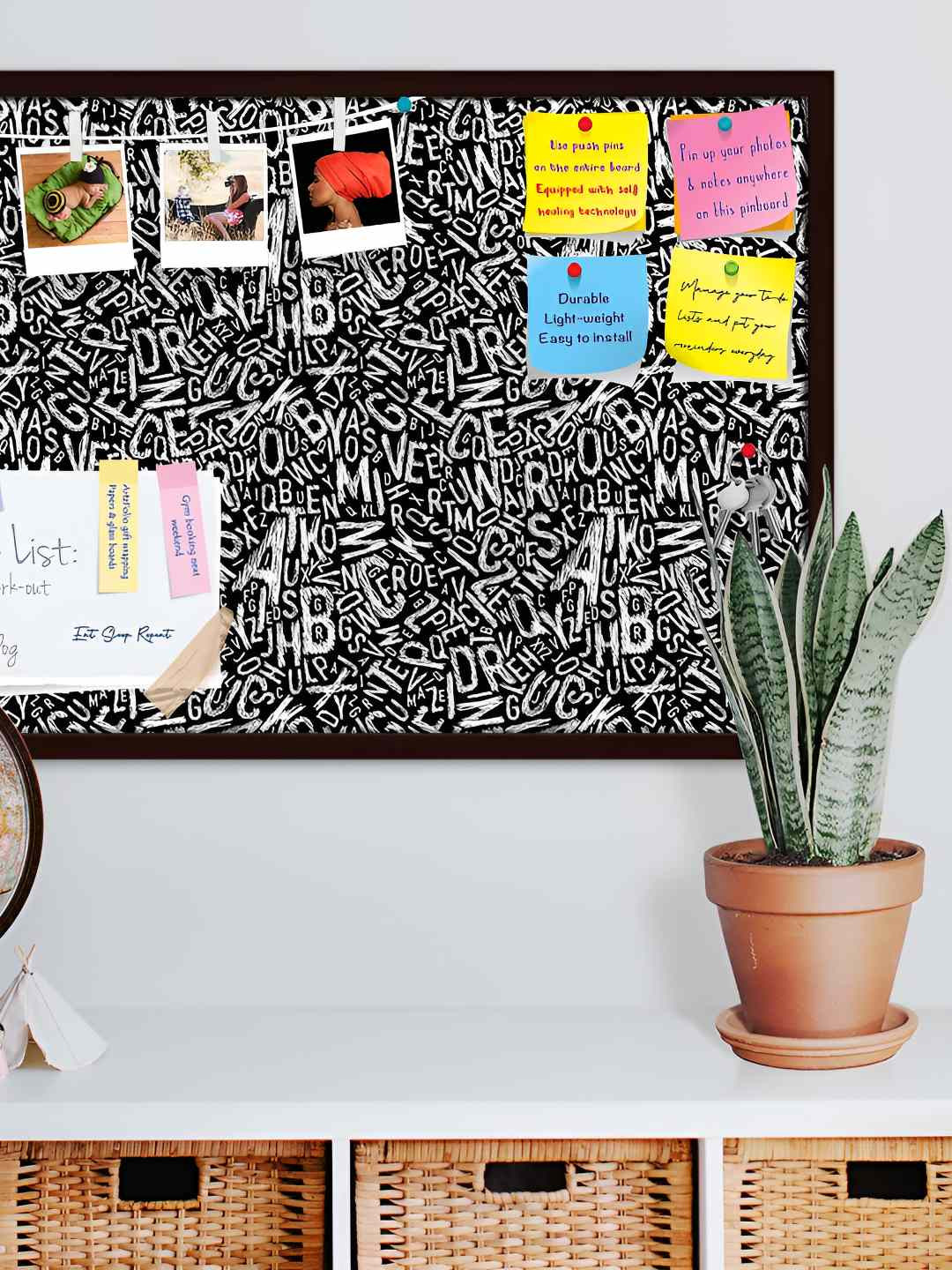 

ArtzFolio Wooden Notice Pin Board, Multi