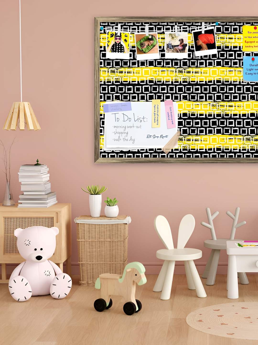 

ArtzFolio Wooden Notice Pin Board, Multi