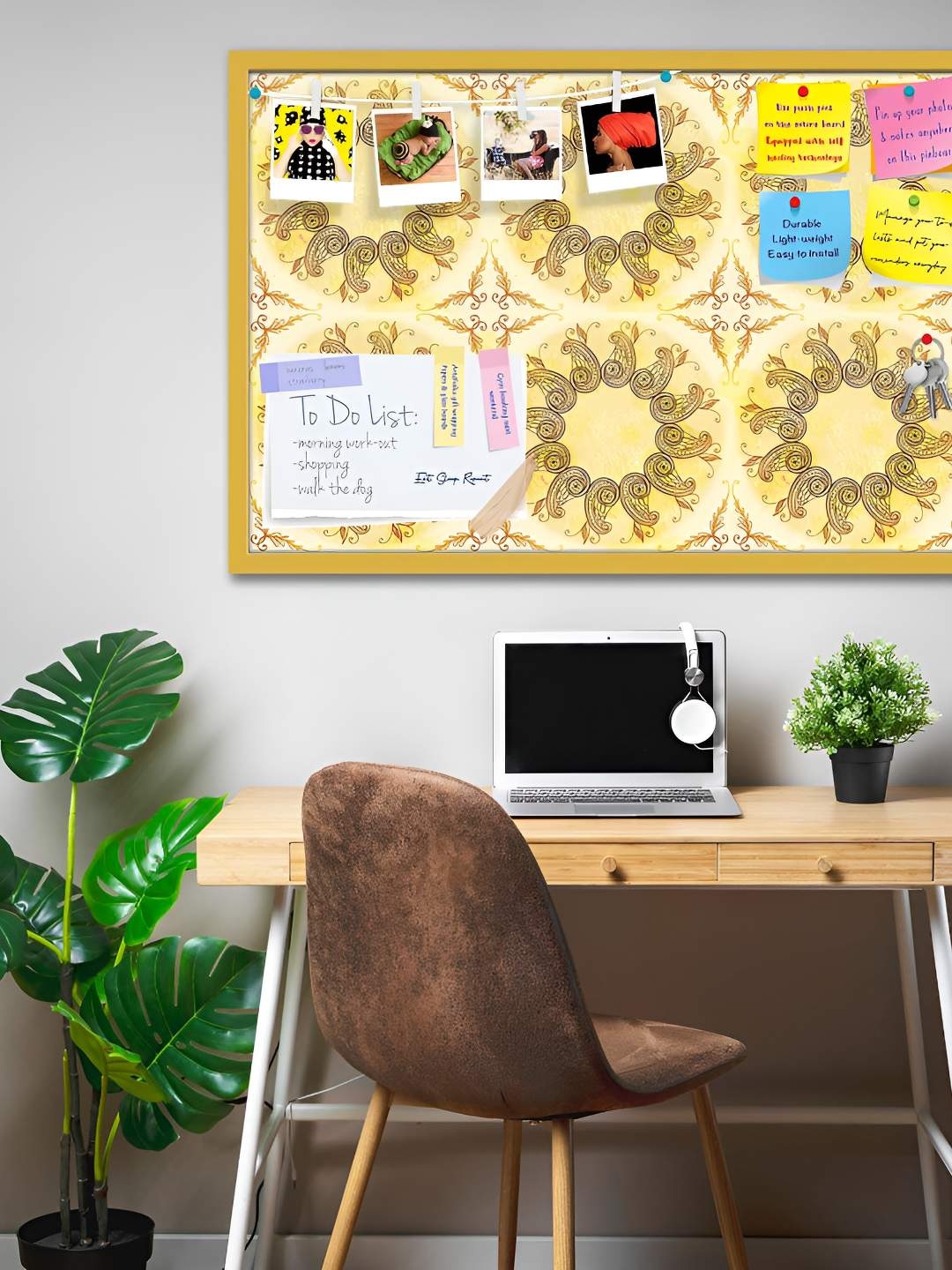

ArtzFolio Wooden Notice Pin Board, Multi
