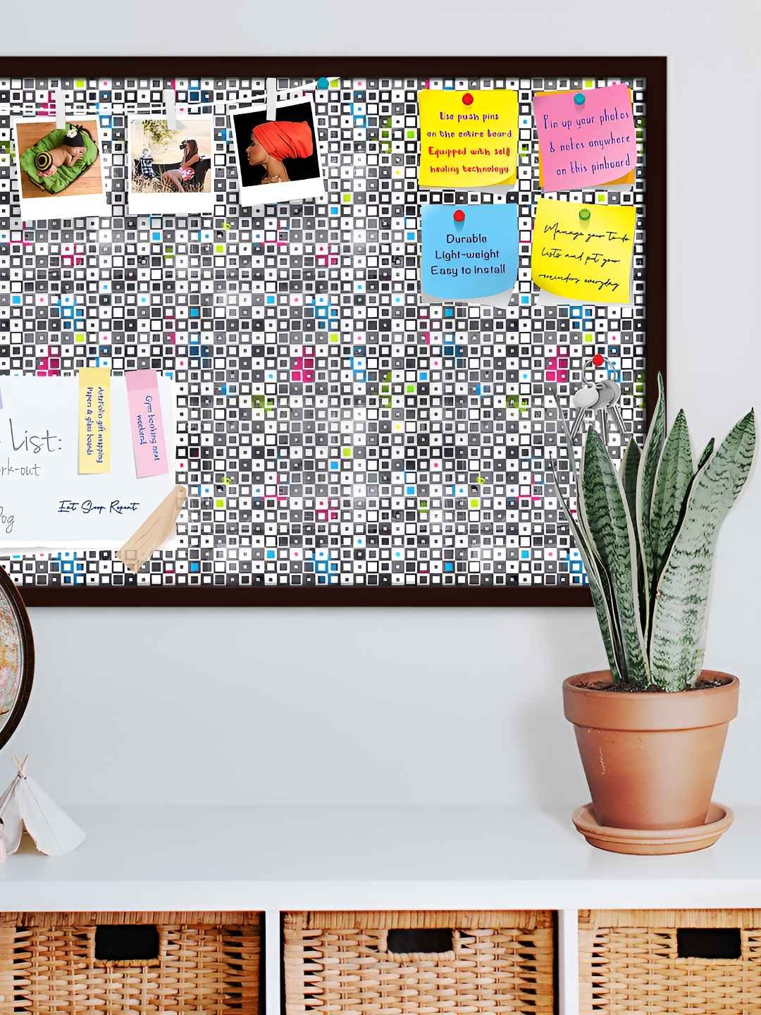 

ArtzFolio Wooden Notice Pin Board, Multi