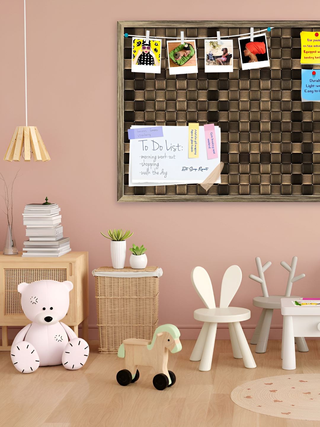 

ArtzFolio Wooden Notice Pin Board, Multi