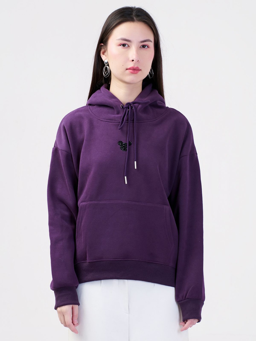 

Albion By CnM Women Hooded Sweatshirt, Purple