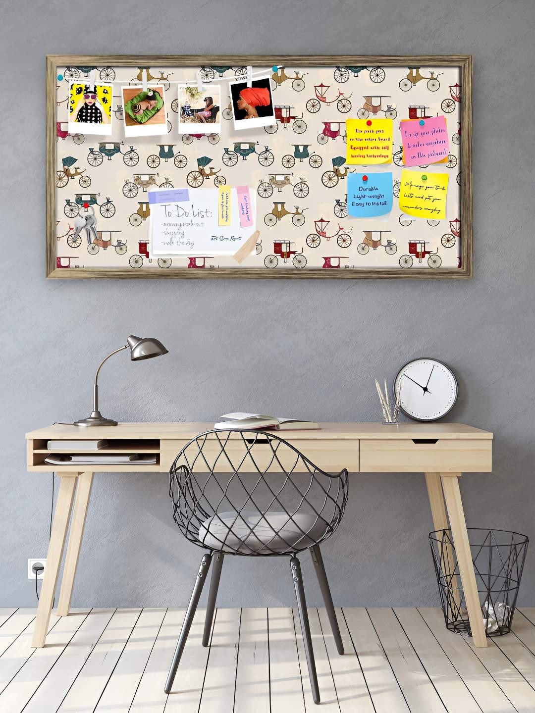 

ArtzFolio Wooden Notice Pin Board, Multi