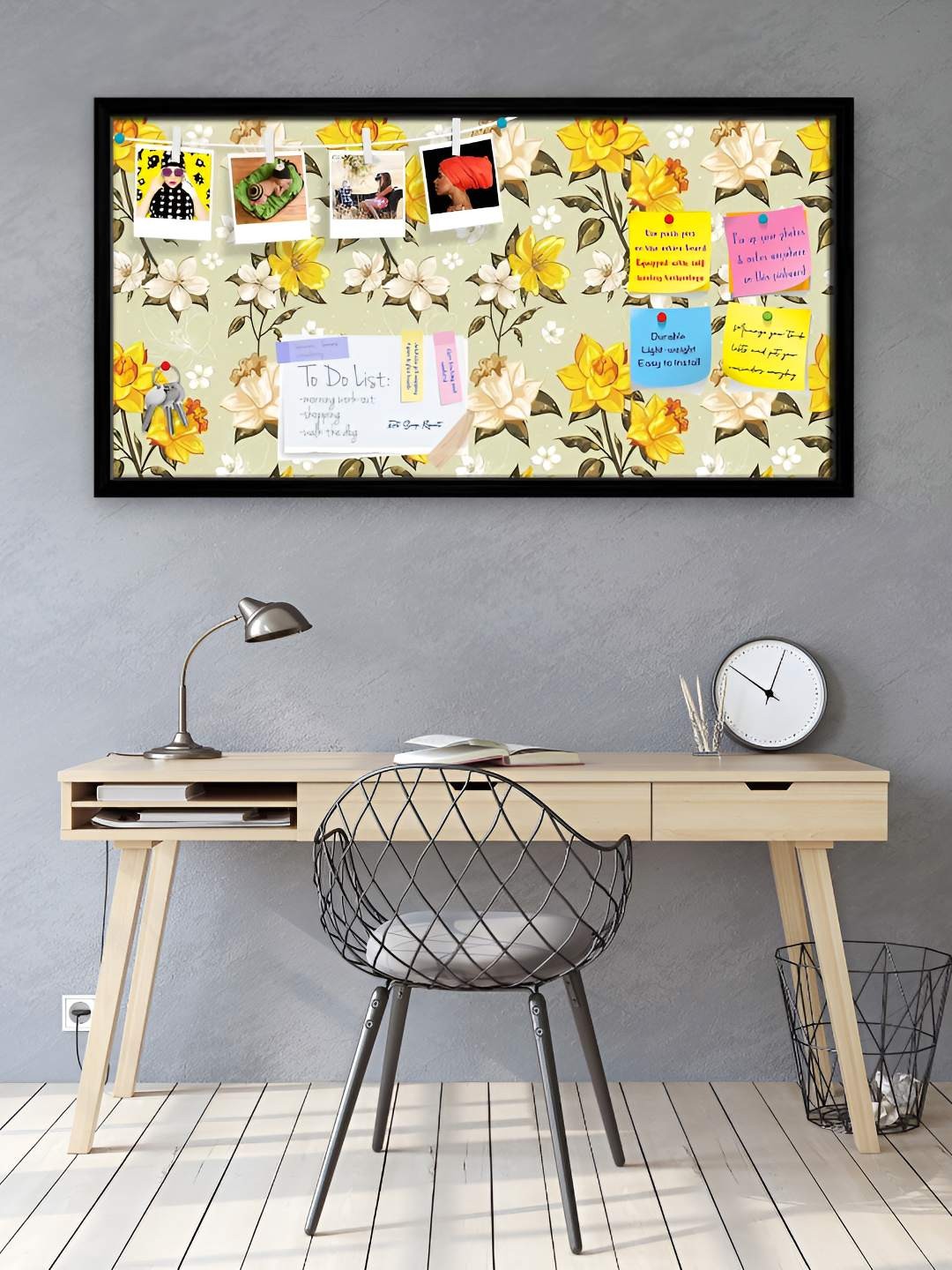 

ArtzFolio Wooden Notice Pin Board, Multi