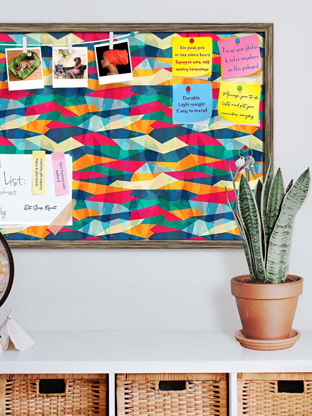 

ArtzFolio Wooden Notice Pin Board, Multi