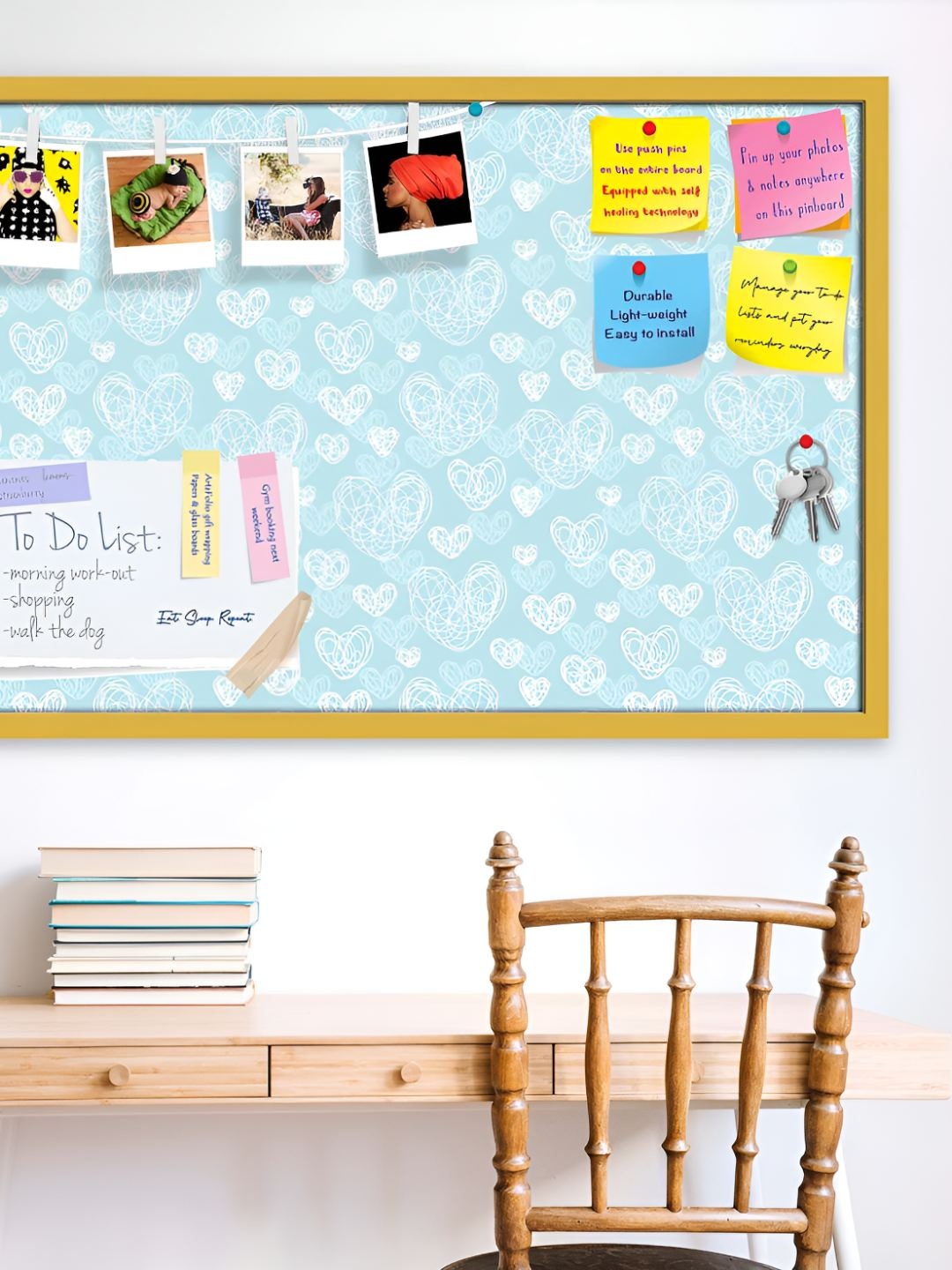

ArtzFolio Wooden Notice Pin Board, Multi