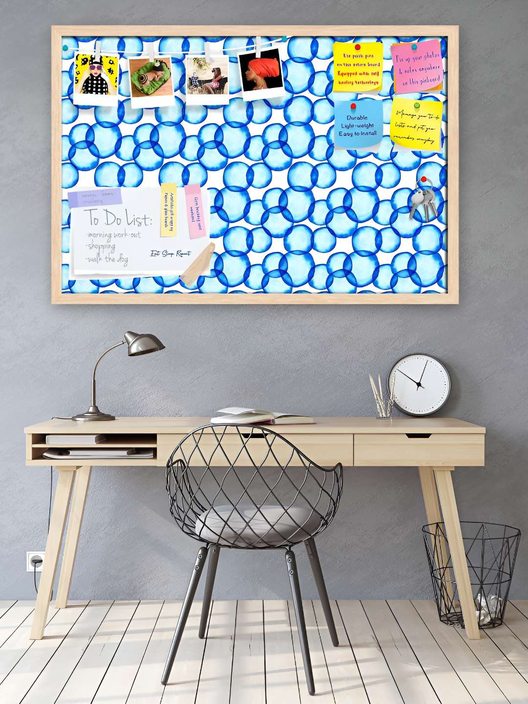 

ArtzFolio Wooden Notice Pin Board, Multi