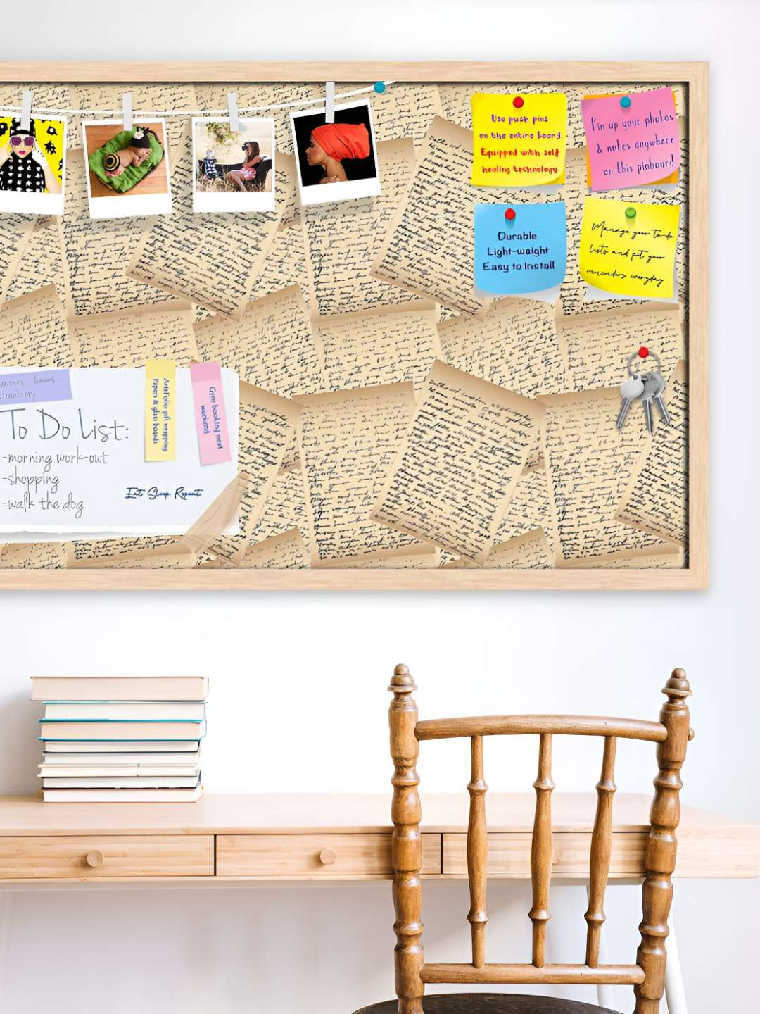 

ArtzFolio Wooden Notice Pin Board, Multi