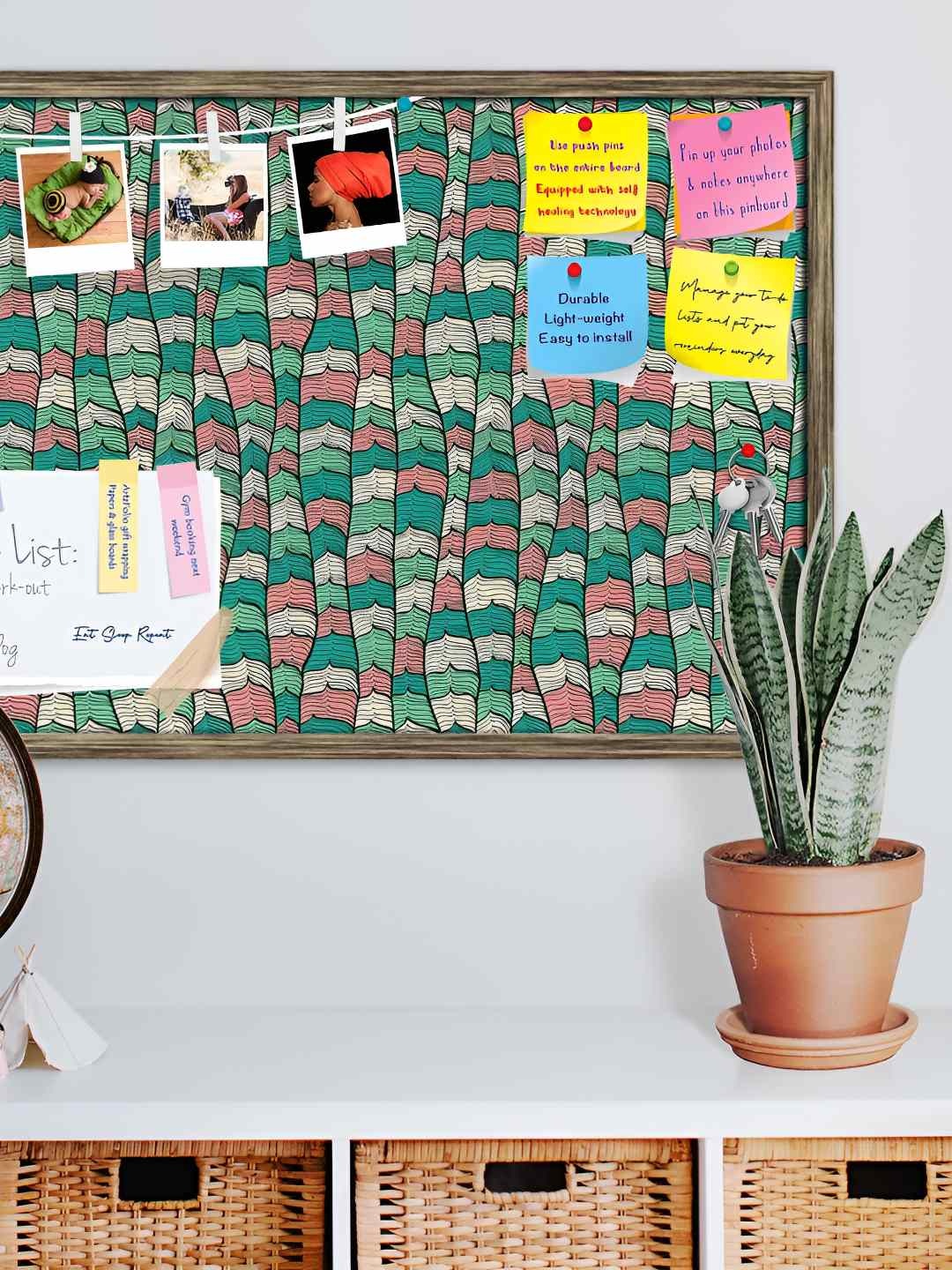 

ArtzFolio Wooden Notice Pin Board, Multi