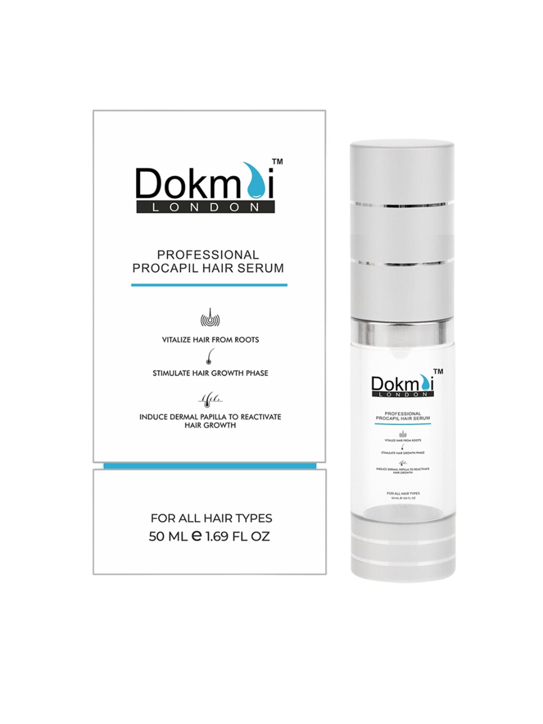 

Dokmai London Set Of 2 Professional Procapil Hair Serum - 50 ml Each, Transparent