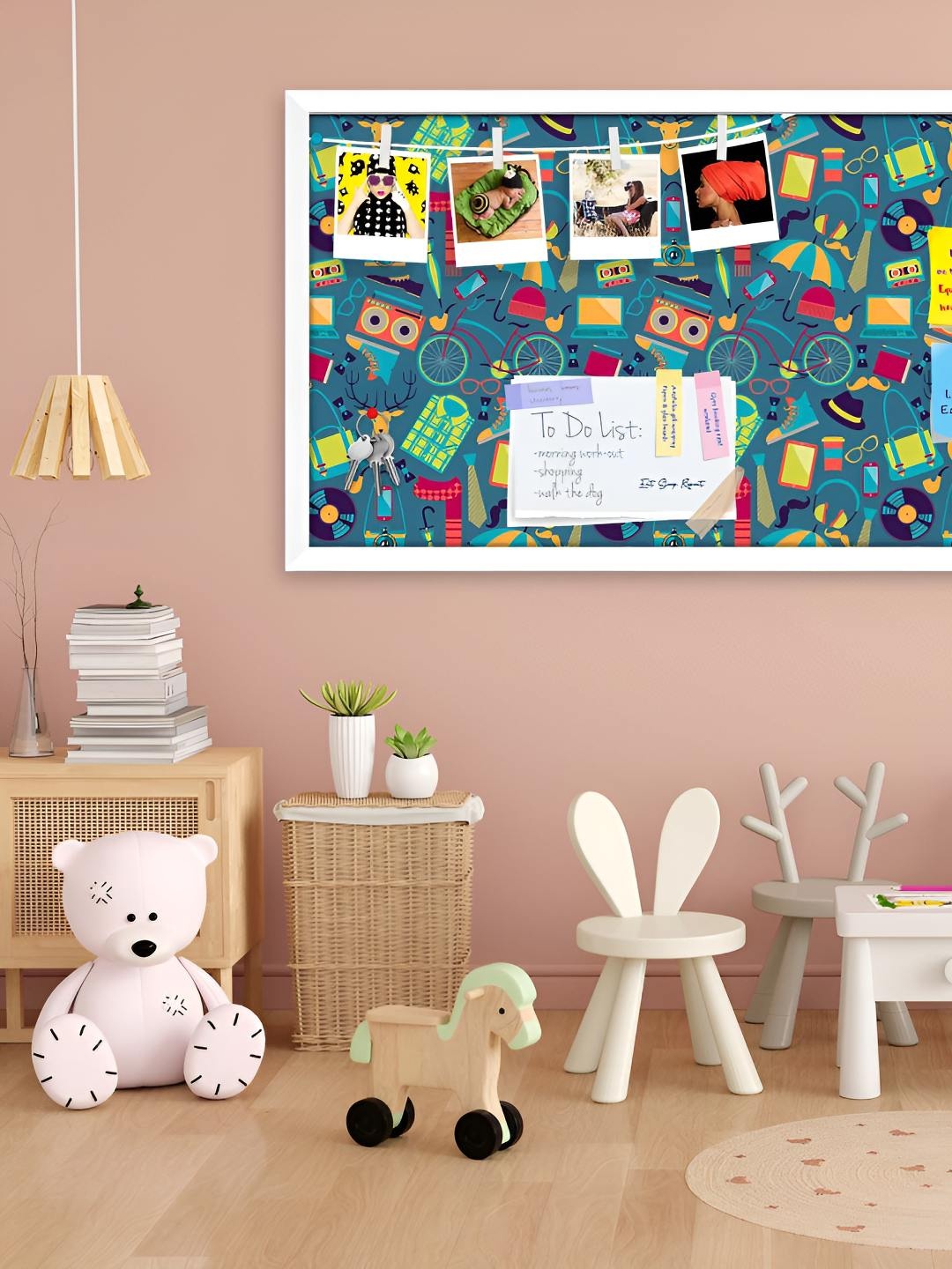 

ArtzFolio Wooden Notice Pin Board, Multi