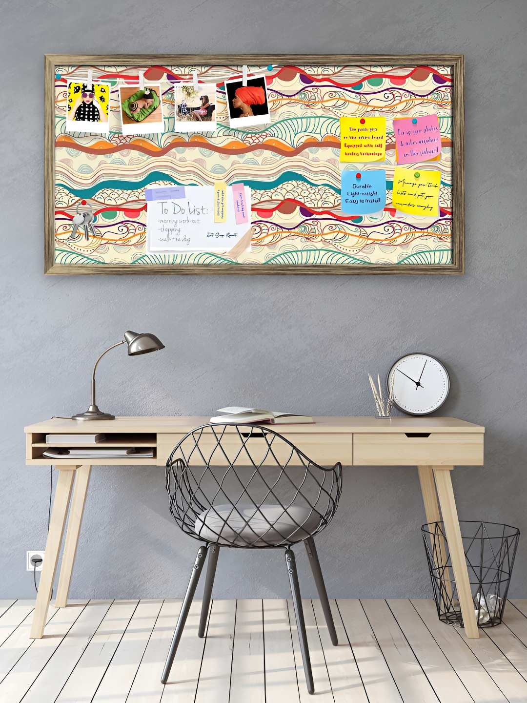 

ArtzFolio Wooden Notice Pin Board, Multi