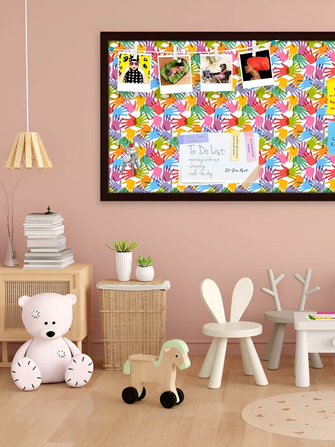 

ArtzFolio Wooden Notice Pin Board, Multi